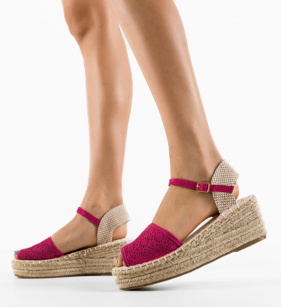 Sandale Dama Turan Fuchsia - Eleganță și Confort - imagine 4