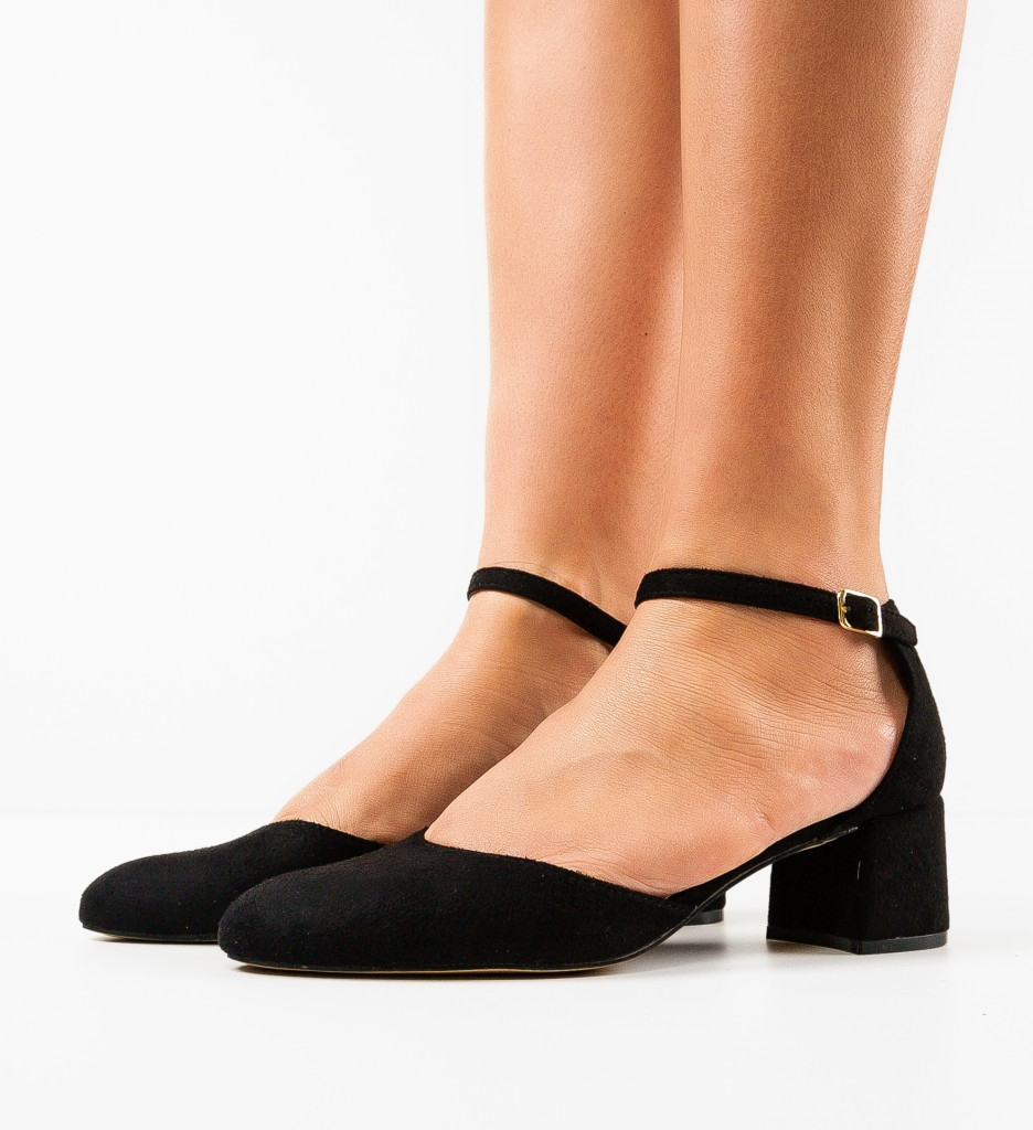 Pantofi Kytalym Negri | Eleganță cu Toc - imagine 2