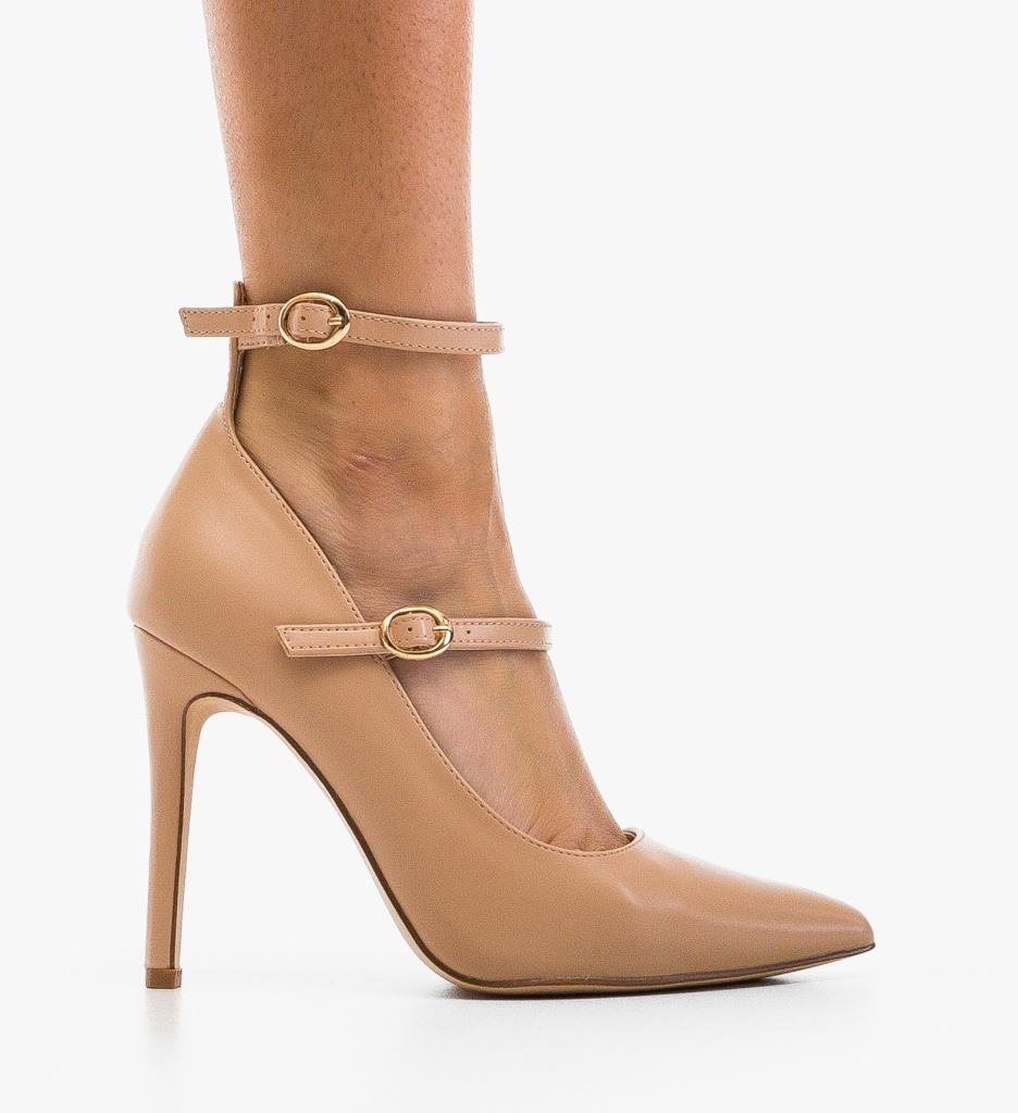 Pantofi Stiletto Ximiex Nude Eleganți - imagine 6