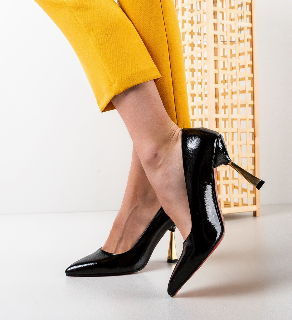 Pantofi Dama Lalaza Negri - Eleganță și Stil - imagine 4