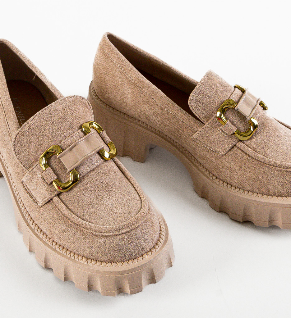 Pantofi Casual Gully Bej - Confort și Stil - imagine 4