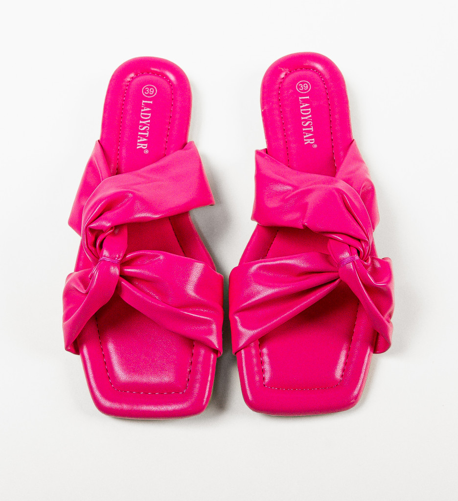 Papuci Dama Athena Fuchsia - Eleganță și Confort - imagine 3
