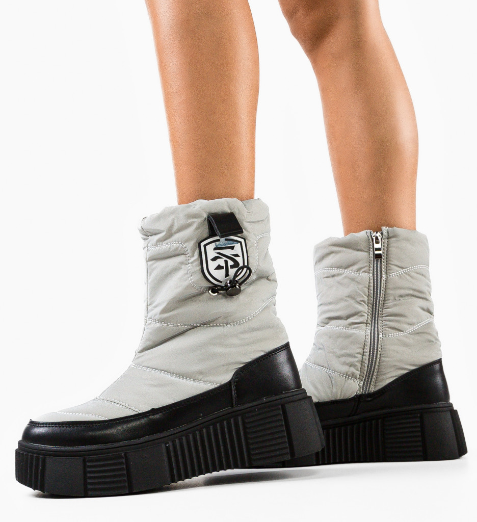 Ghete Dama Chrissie Gri | Stil & Confort - imagine 7