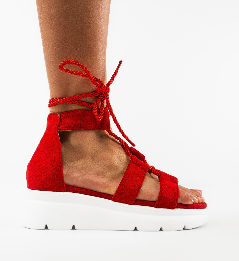 Sandale Miami Rosii - Stil si Confort - imagine 5
