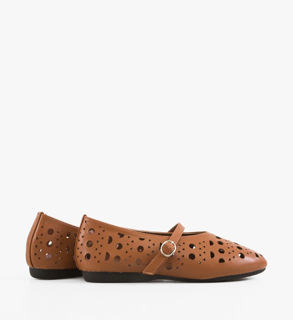 Balerini Camel Margret - Confort & Eleganță - imagine 3