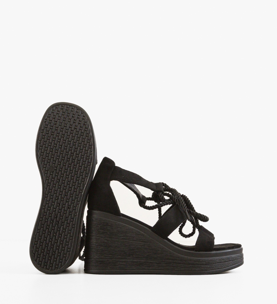 Sandale Platforme Esmee Negre | Toc Confort - imagine 4