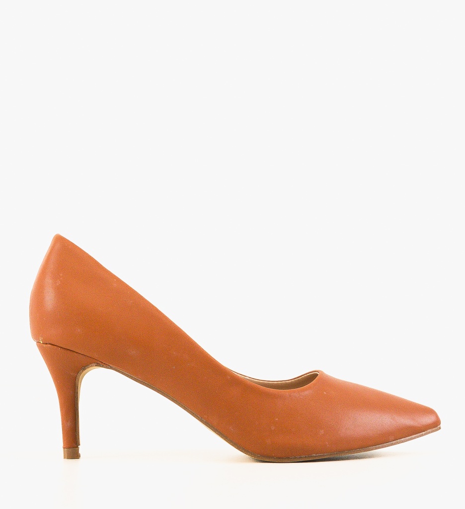 Pantofi Cheloo Camel cu Toc - Eleganță Asigurată - imagine 4