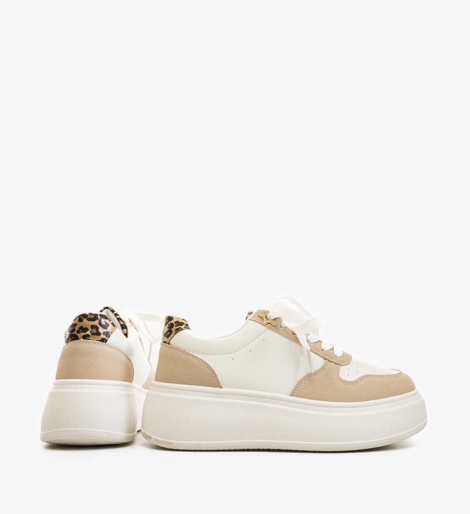 Sneakers Dama Halima Bej - Confort & Stil - imagine 5