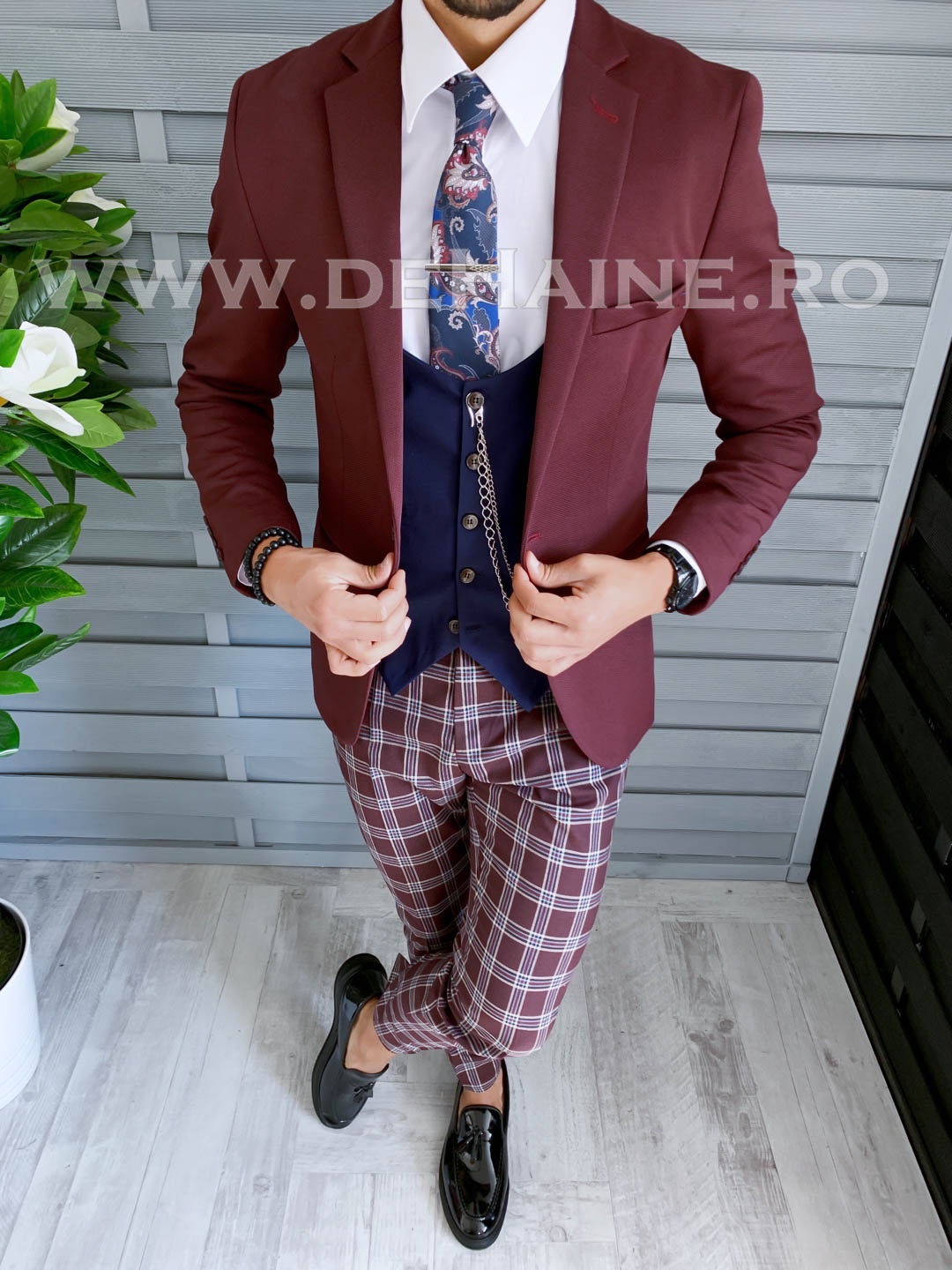 Tinuta Smart Casual Barbati 4 Piese Slim Fit