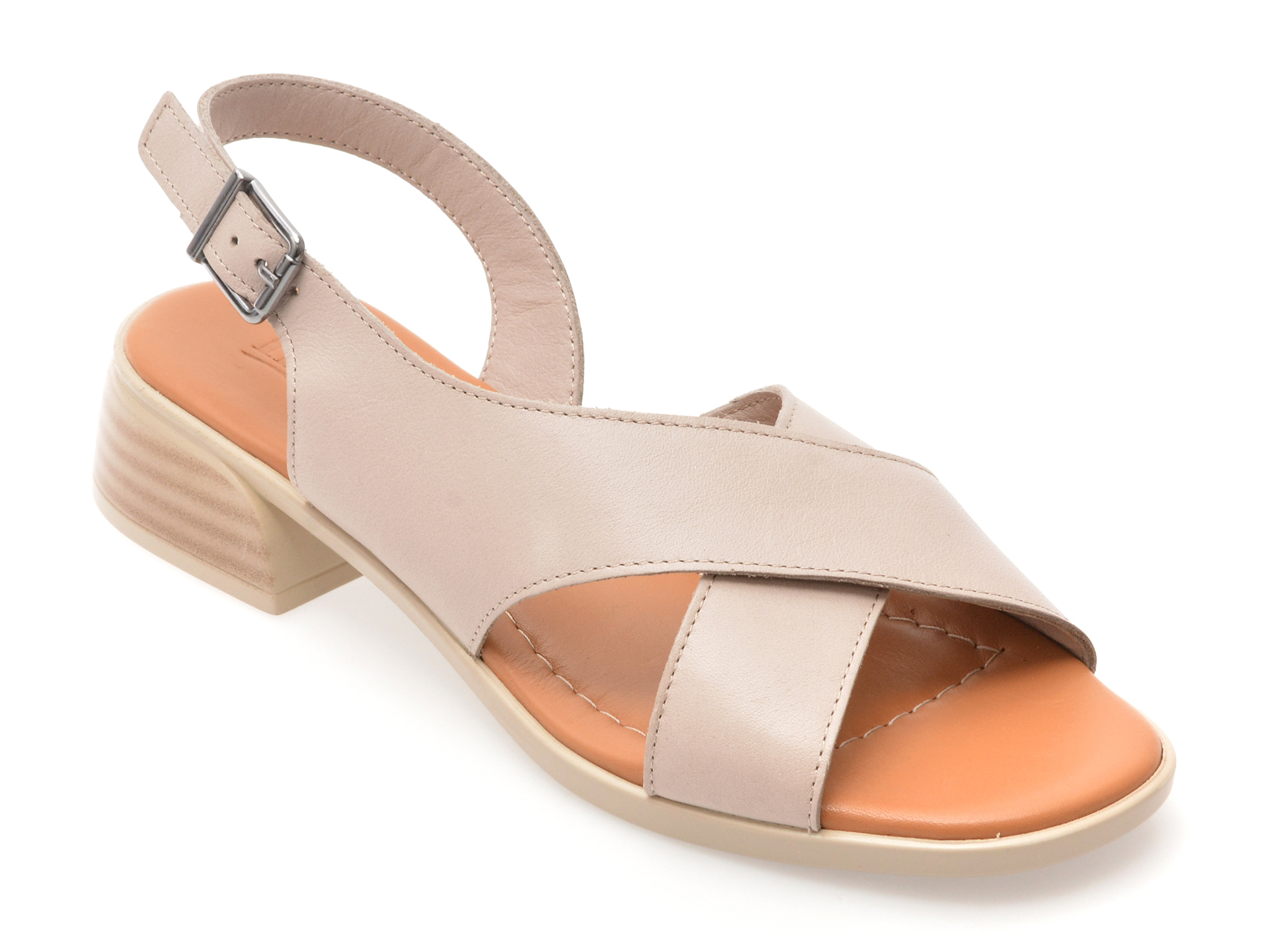 Sandale IMAGE Gri Elegante Piele