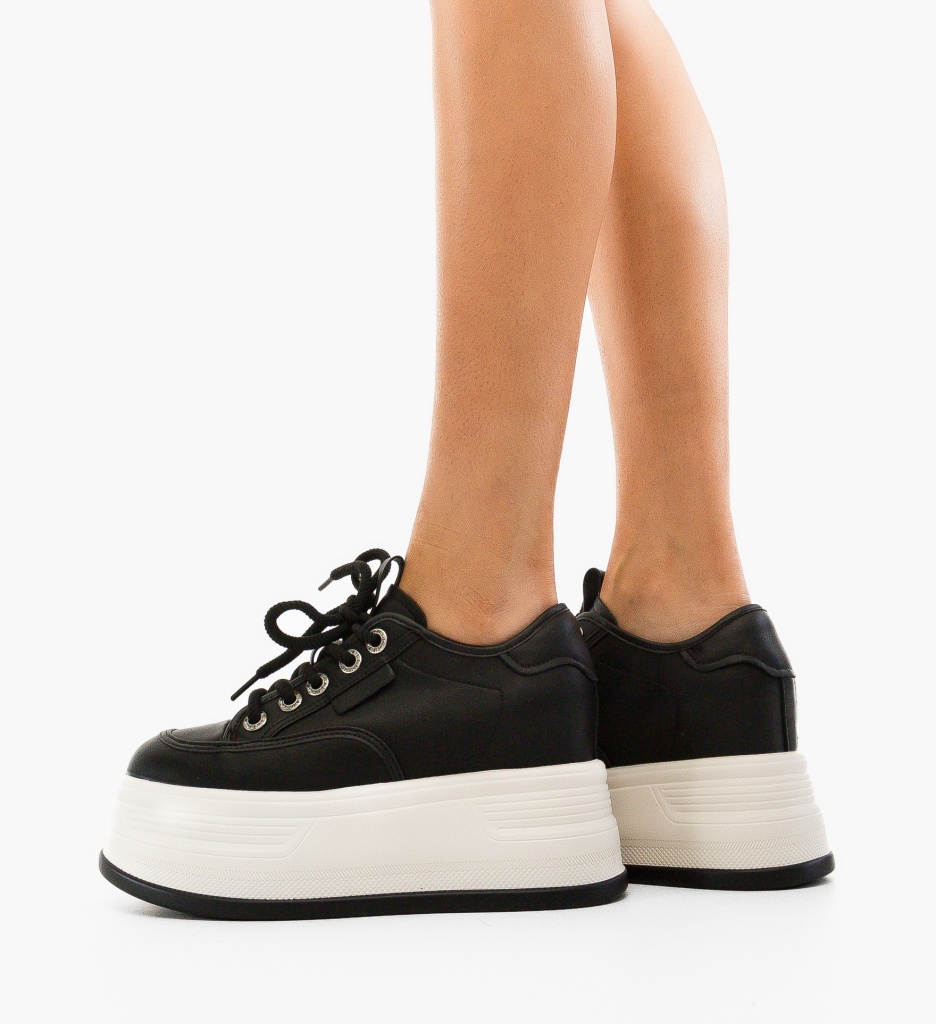 Sneakers Kalpi Negri Dama - Confort și Stil Urban - imagine 4
