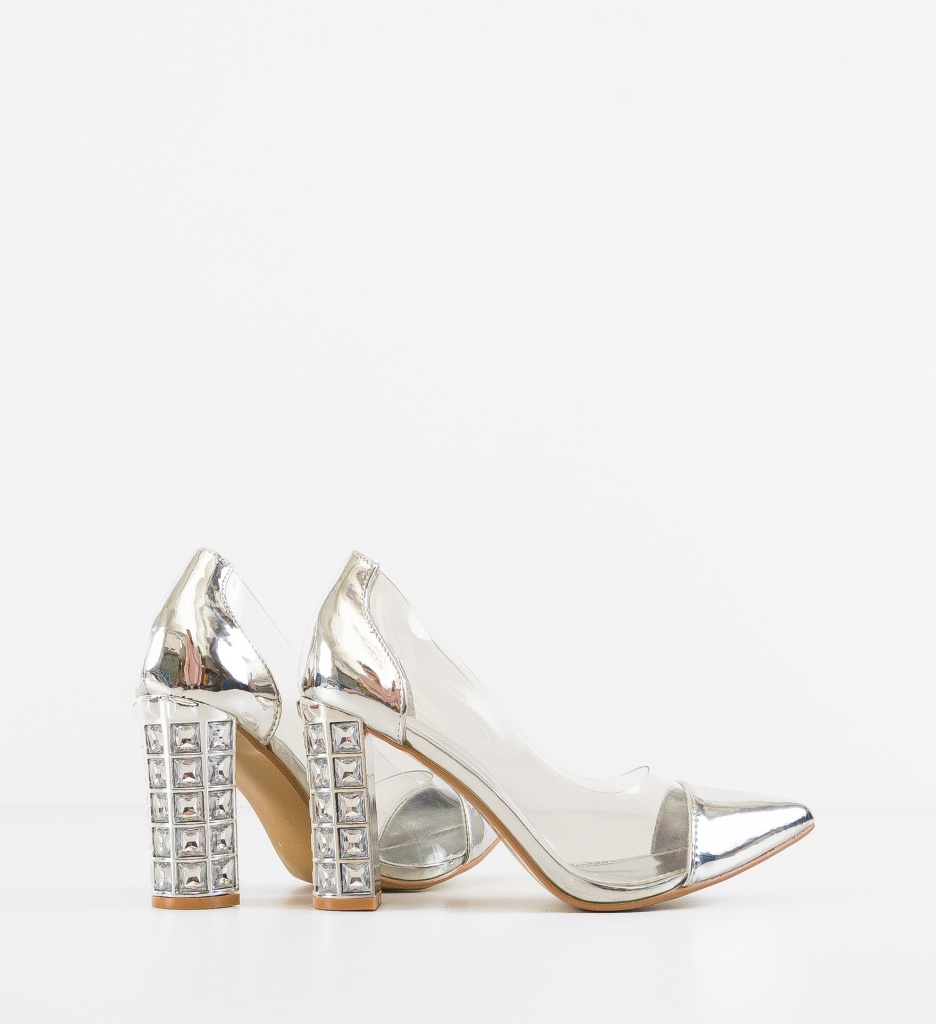 Pantofi Dama Lukas Argintii | Eleganță Maxima - imagine 4