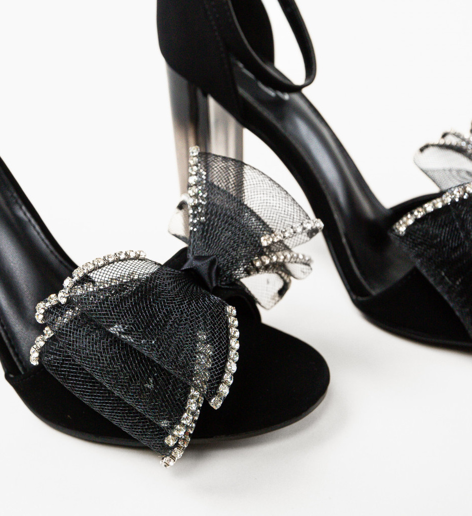 Sandale cu Toc Negre - Eleganță Asigurată - imagine 6