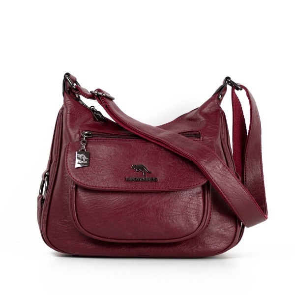 Geanta dama Raissa GT988 bordo, 20 x 29 x 8 cm - imagine 6