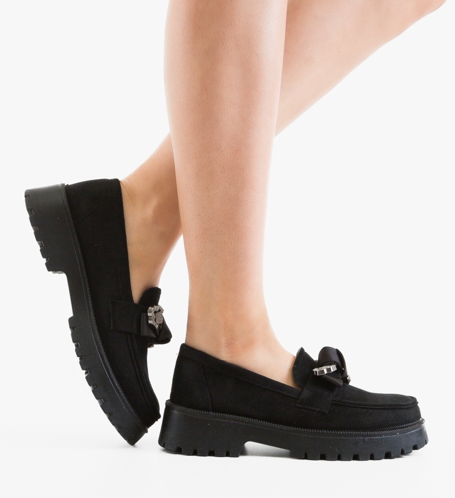Pantofi Casual Dama Vrerru Negri – Confort & Stil - imagine 10