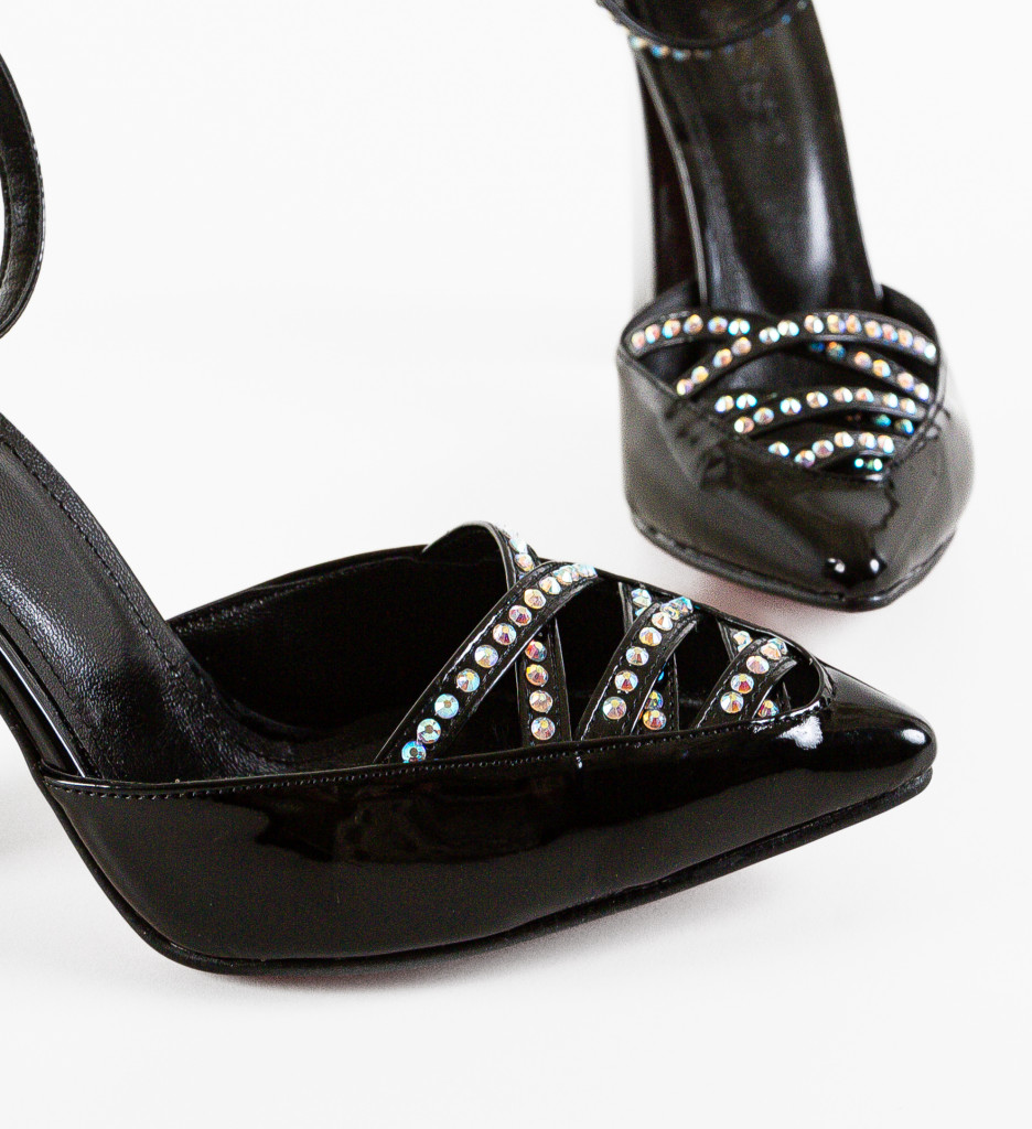 Pantofi dama Alcho Negri cu toc elegant - imagine 8