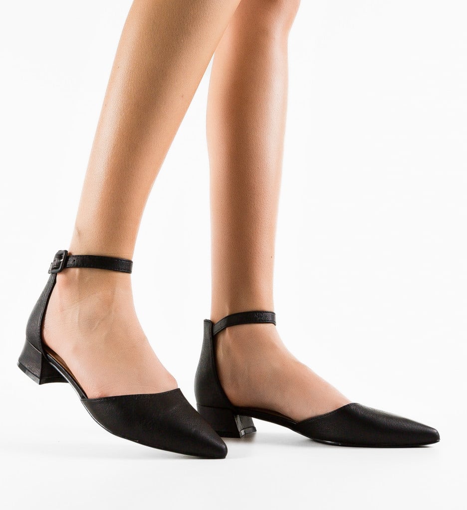 Pantofi Dama Althea Negri cu Toc Eleganți - imagine 4
