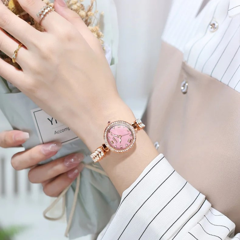 Ceas Dama Olevs CS1612 Rose Gold Elegant - imagine 2