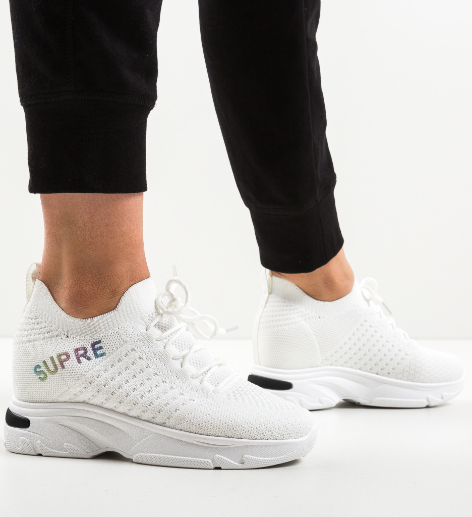 Pantofi Sport Super Albi - Confort și Stil Versatil