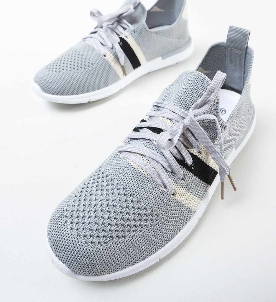 Pantofi Sport Gri Mikys - Confort Maxim - imagine 6