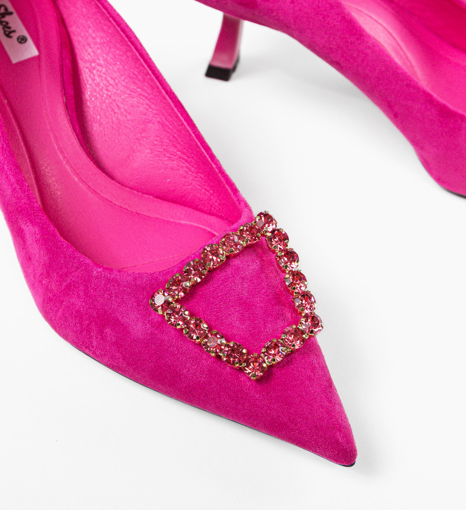 Pantofi Dama cu Toc Fuchsia | Eleganță și Stil - imagine 13
