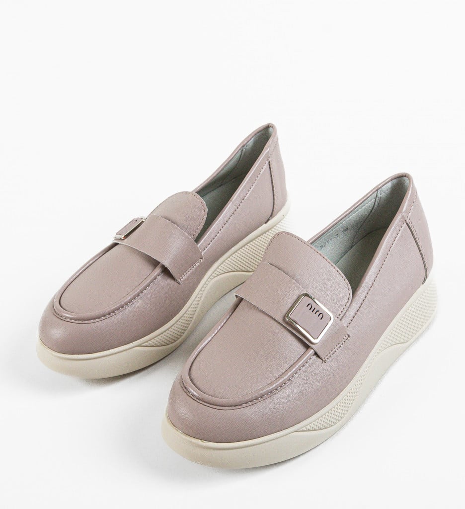 Pantofi Casual Dama Catlyn Khaki - Confort & Stil - imagine 12