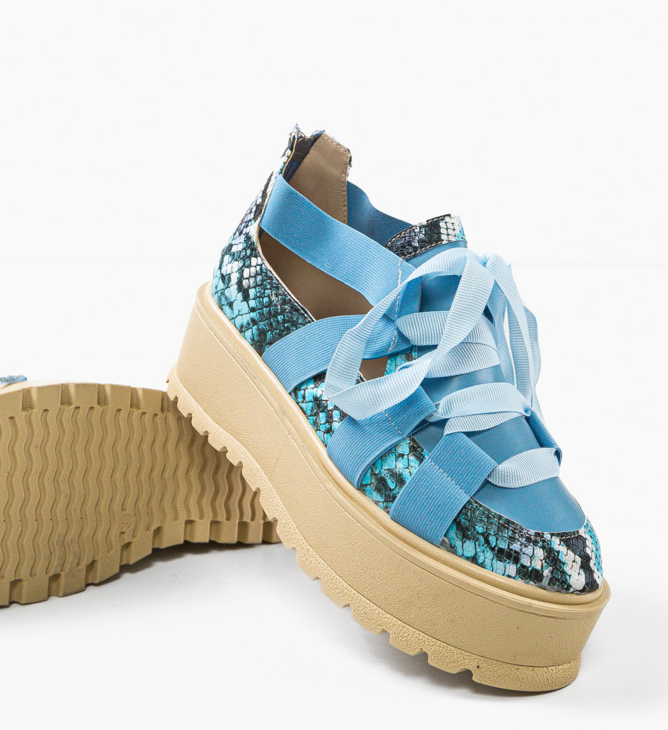 Pantofi Casual Albastri Pakler - Confort Zilnic