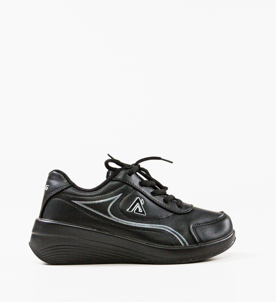 Sneakers Dama Pokaza Negri - Confort și Stil - imagine 4