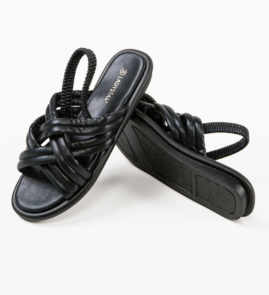 Sandale Dama Gatsby Negre | Eleganță și Stil - imagine 8