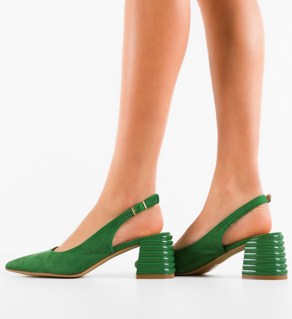 Pantofi Dama Westley Verzi | Eleganță și Stil - imagine 2