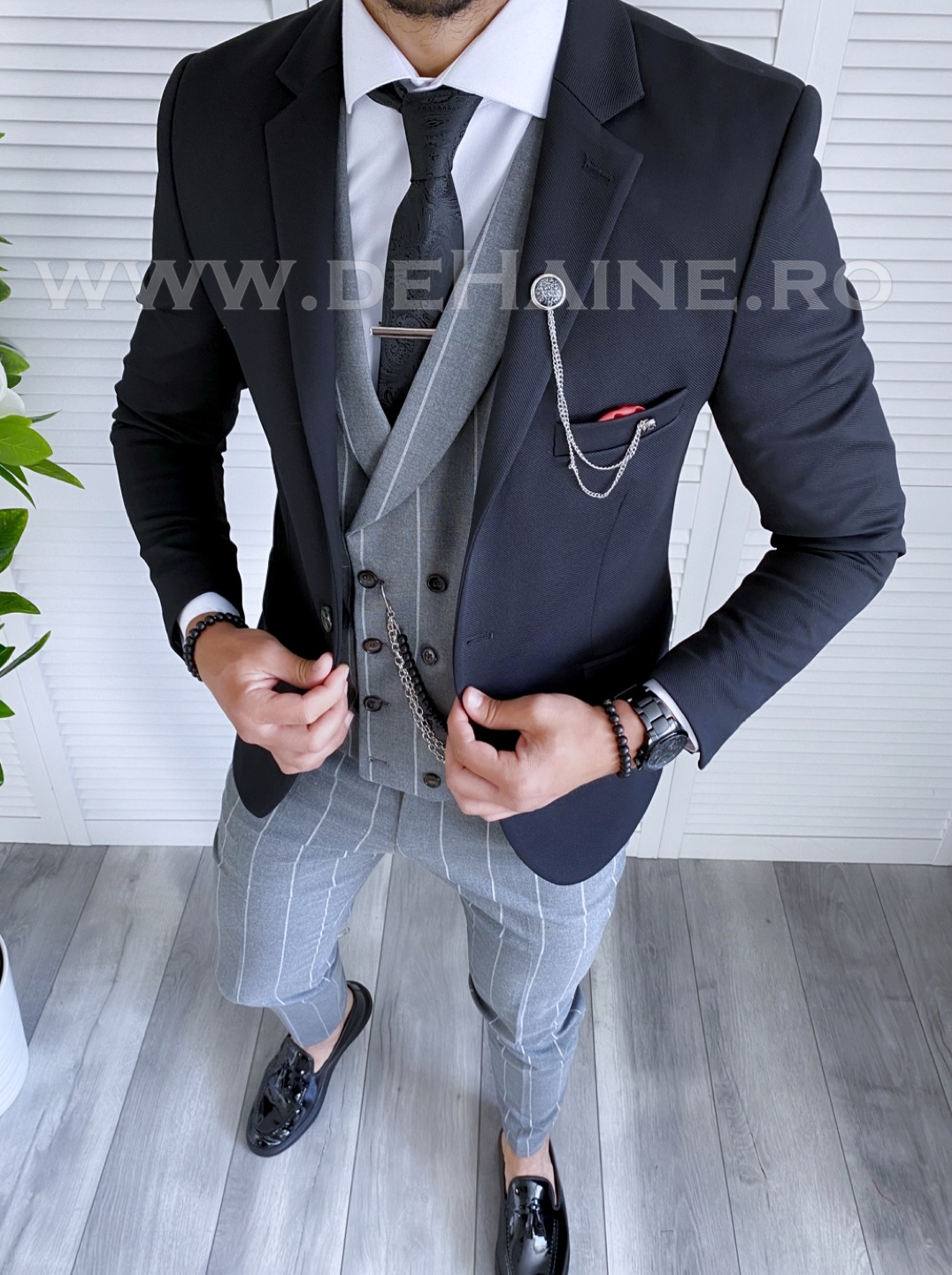 Ținută Smart Casual Bărbătească 5 Piese Slim Fit