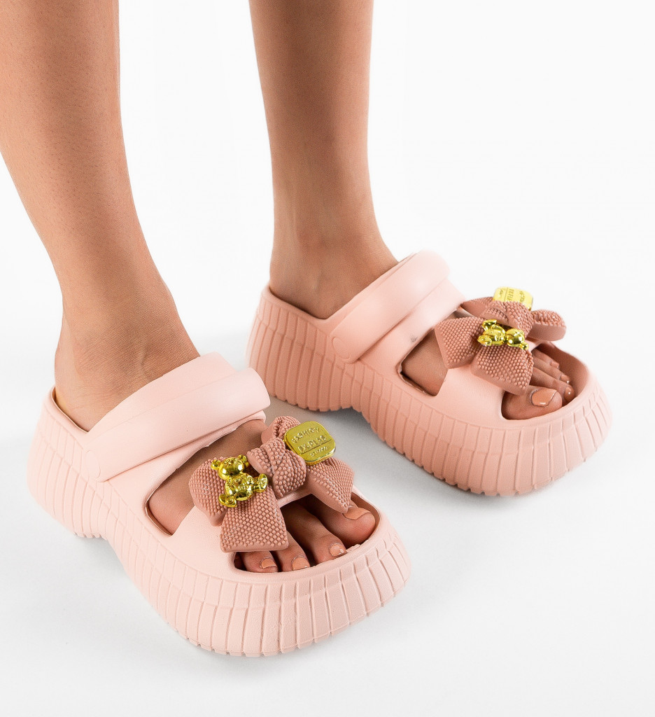 Papuci Dama Beutel Roz - Confort Superior - imagine 3