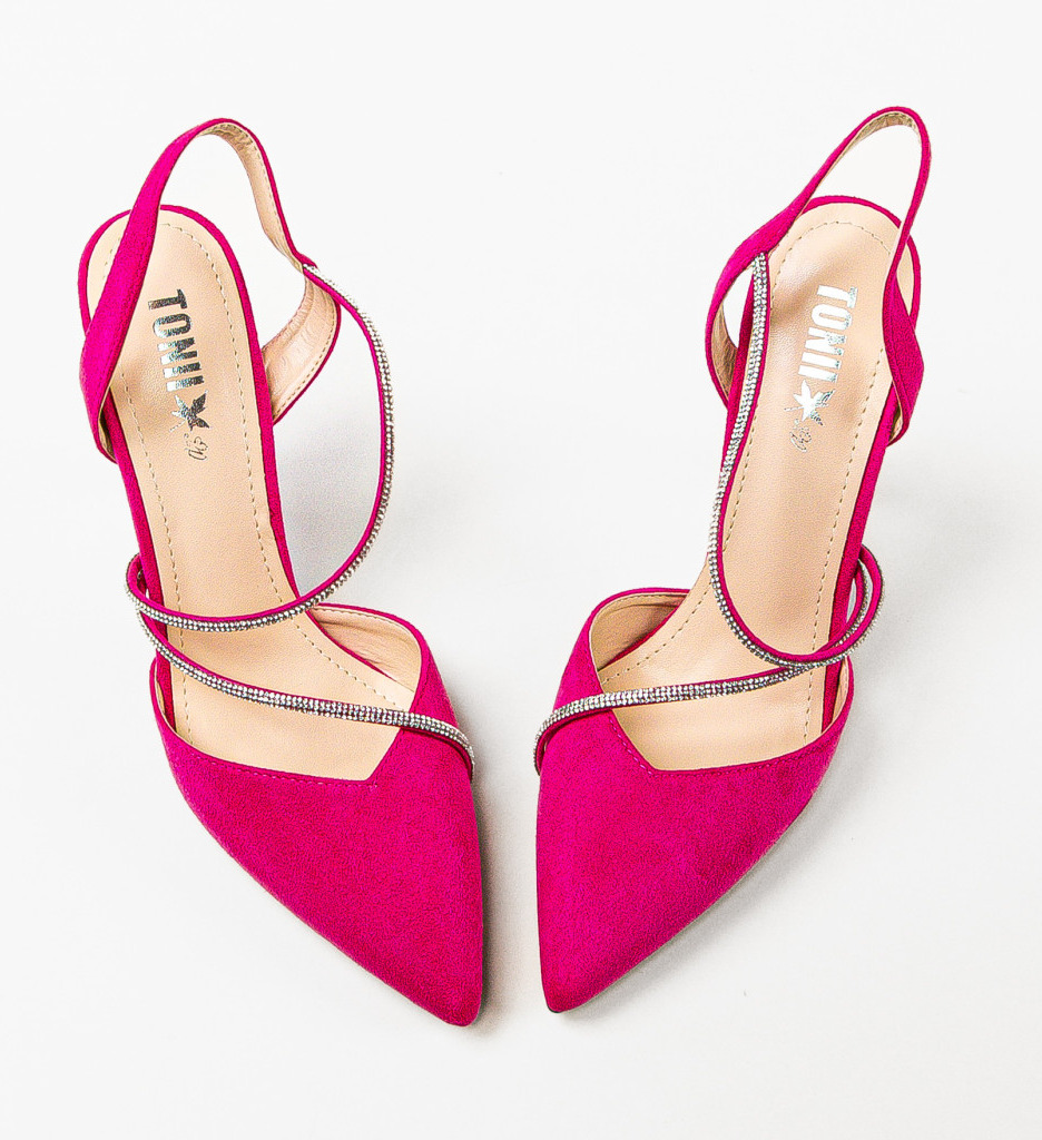 Pantofi cu Toc Fuchsia Tuay | Stil Remarcabil - imagine 5