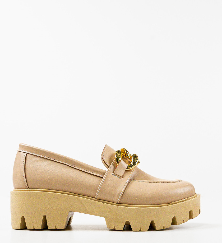 Pantofi Dama Gely Bej 2 - Confort și Eleganță Casual - imagine 2