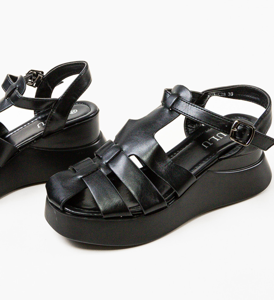 Sandale Dama Kelorit Negre - Eleganță și Confort - imagine 7