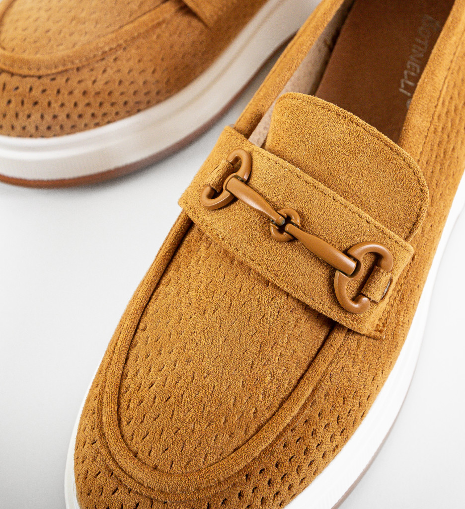 Pantofi Casual Ekine Camel - Confort și Stil - imagine 7