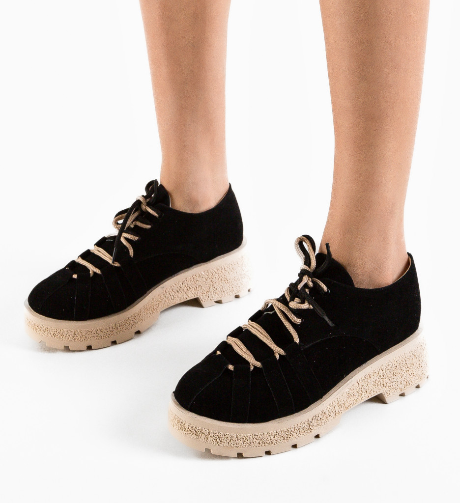 Pantofi Casual Memy Negri - Confort & Stil - imagine 4
