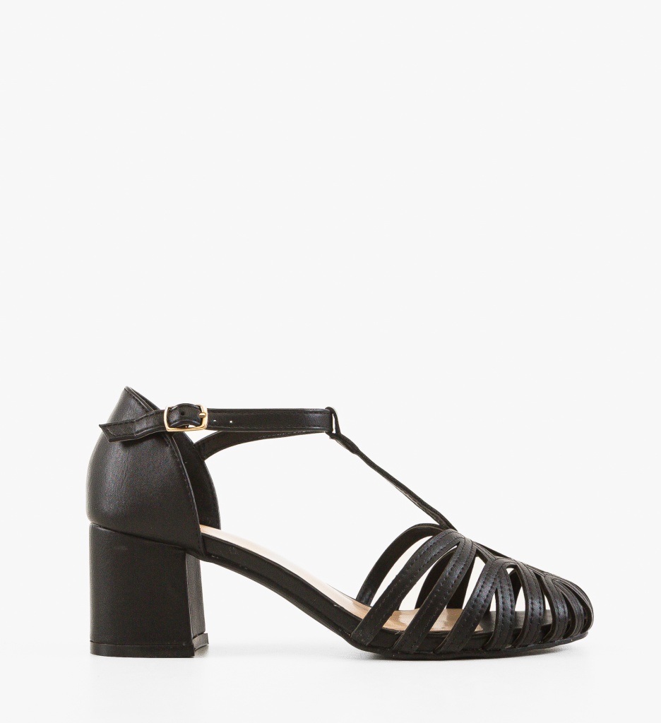 Sandale cu toc Salma Negre - Eleganță maximă - imagine 3