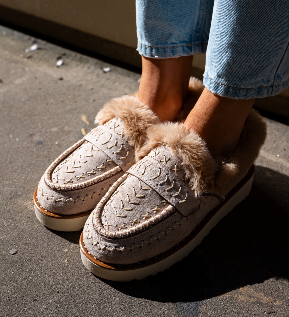 Pantofi Casual Chunky Bej - Confort & Stil - imagine 2