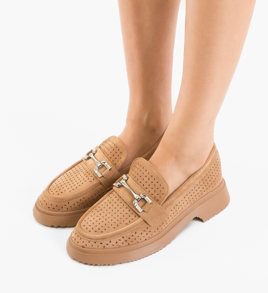 Pantofi Casual Irry Khaki | Confort și Stil