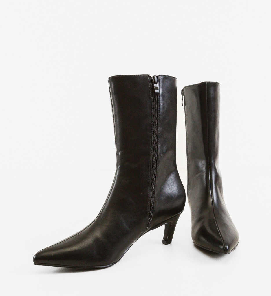 Botine Jorana Negre Depurtat - Eleganță și Confort - imagine 5