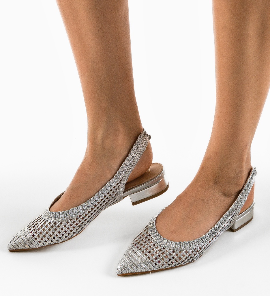 Balerini Dama Argintii | Eleganță și Confort - imagine 4