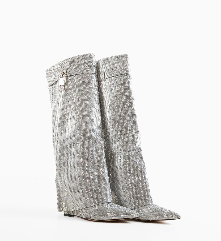 Cizme Fasamana Argintii - Eleganță și Stil - imagine 7