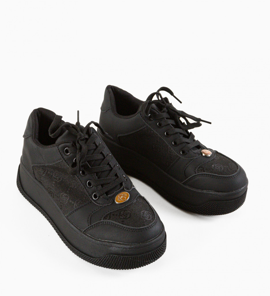 Sneakers Dama Guett Negri - Confort Sport - imagine 7