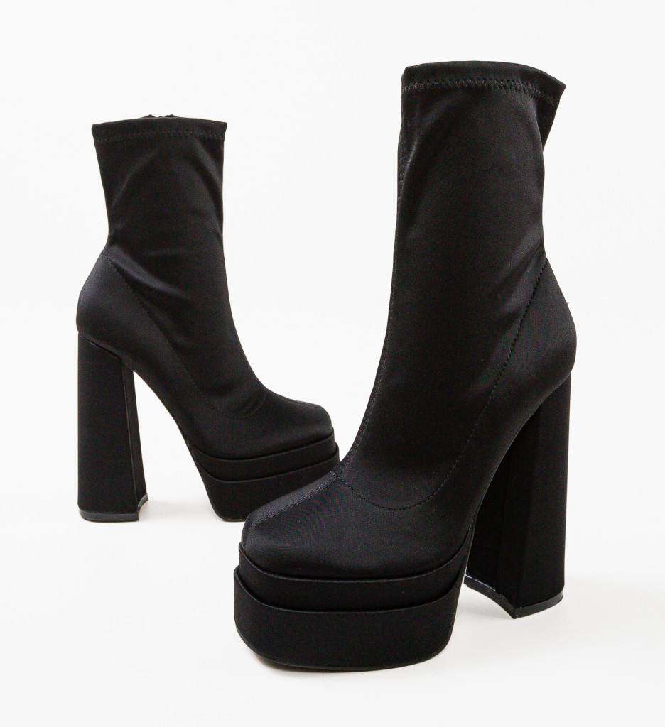 Botine Dama Platona Negre | Eleganță și Stil - imagine 8