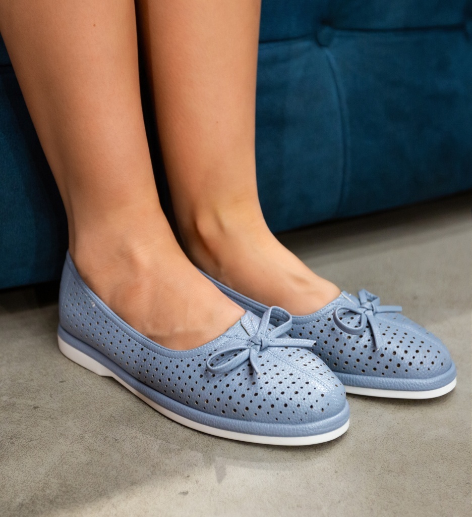 Balerini Dama Albastri Torin | Confort Casual - imagine 2