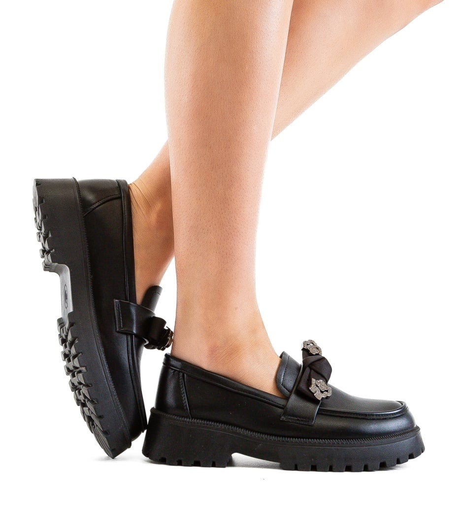 Pantofi Casual Dama Vrerru Negri – Confort Stilat - imagine 2
