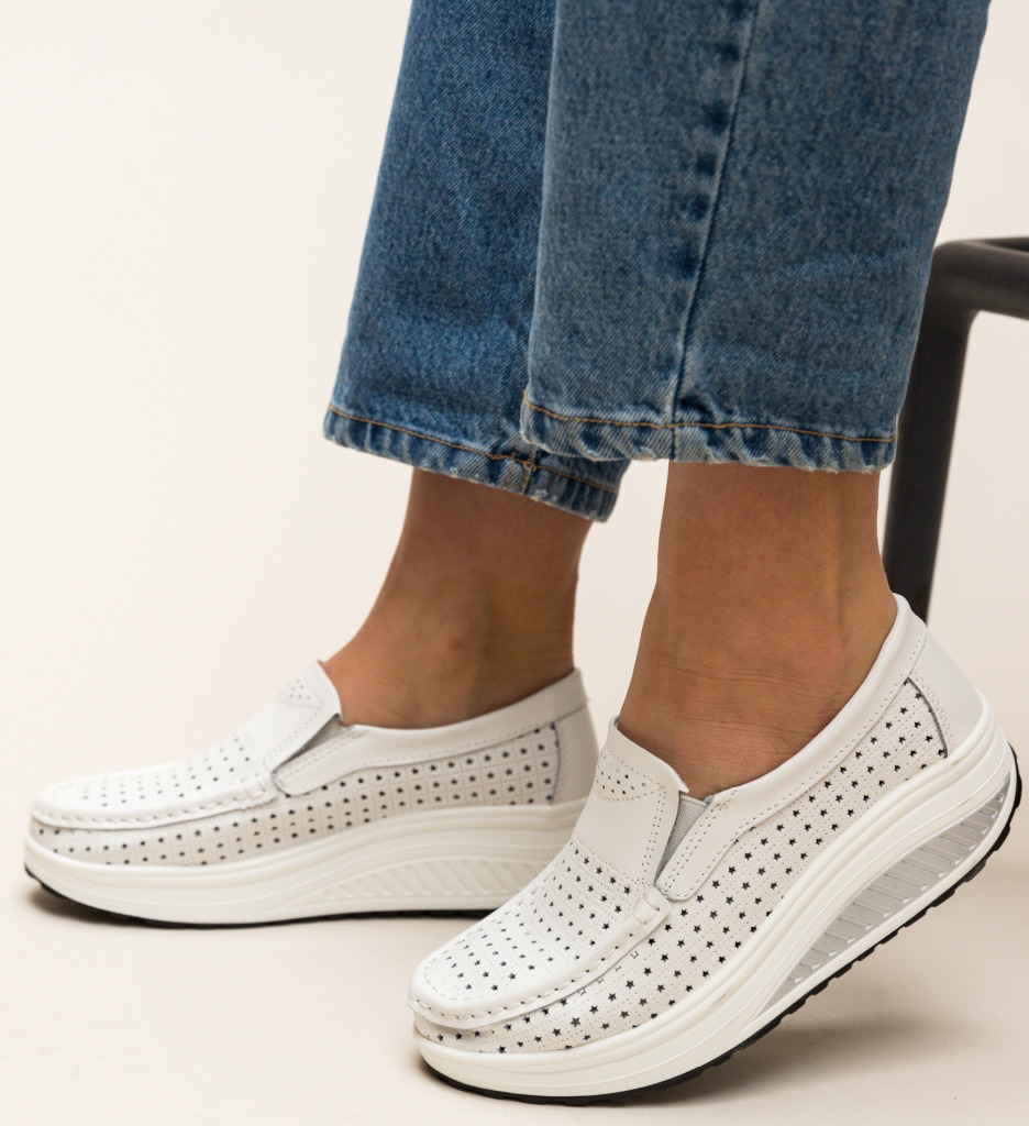 Pantofi Casual Bicaz Albi - Confort și Stil - imagine 5