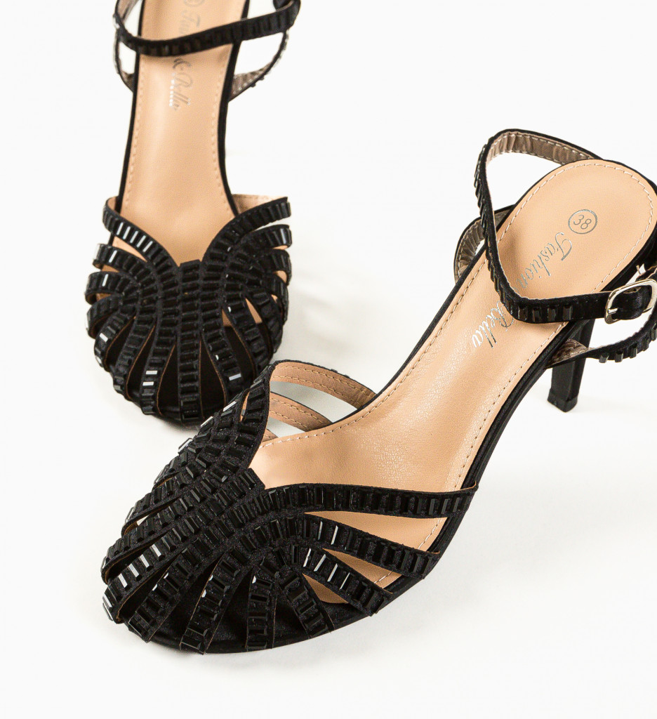 Sandale cu Toc Ramire Negre - Eleganță și Stil - imagine 8