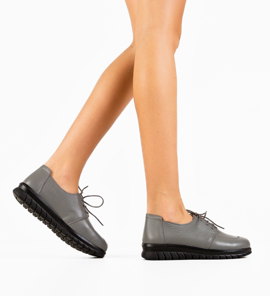 Pantofi Casual Leonates Gri | Stil și Confort - imagine 3